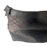 Gucci Large Weekender Bag with Monogram Canvas and Leather Trim