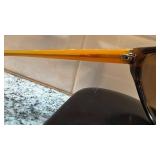 Betsey Era BM1022 Espresso Cat Eye Sunglasses with Case