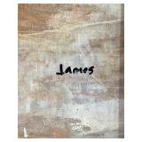 LR - Large Original Abstract Painting by James in Ornate Frame