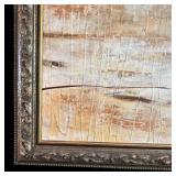 LR - Large Original Abstract Painting by James in Ornate Frame