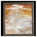 LR - Large Original Abstract Painting by James in Ornate Frame