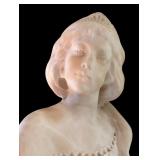LR - Vintage Alabaster Bust of Juliet by Christian Wilson