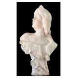 LR - Vintage Alabaster Bust of Juliet by Christian Wilson
