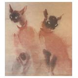 LR - "Siamese Cats" Framed Print by Kaiko Moti