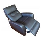 LR - Abbyson Gray Faux Leather Reclining Chair