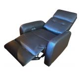 LR - Abbyson Gray Faux Leather Reclining Chair