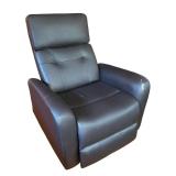 LR - Abbyson Gray Faux Leather Reclining Chair