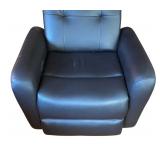 LR - Abbyson Gray Faux Leather Reclining Chair