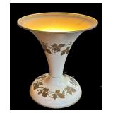 LR - Vintage Metal Up Light Lamp with Floral Pattern