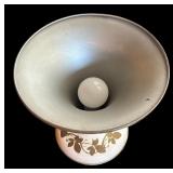 LR - Vintage Metal Up Light Lamp with Floral Pattern