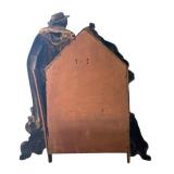 LR - Antique Cast Metal Mantle Clock with Nautical Sailor Figure