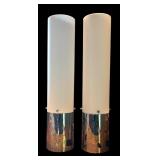 LR - Pair of Vintage Contemporary Dimmable Tube Lamps