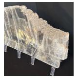 LR - Abstract Resin Sculpture with Textured Edges