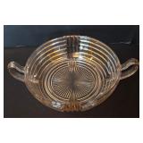 LR - Vintage Pink Depression Glass Assortment with Platters, Bowls, Butter Dish and More