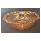 LR - Vintage Pink Depression Glass Assortment with Platters, Bowls, Butter Dish and More