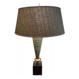 LR - Vintage Mid Century Spiral Cone Rembradt Table Lamp