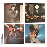 LR - Collection of 8 Classic Rock Record Albums including Robert Plant, Eddie Money, Rod Stewart and More!