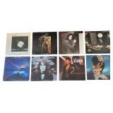 LR - Collection of 8 Classic Rock Record Albums including Robert Plant, Eddie Money, Rod Stewart and More!