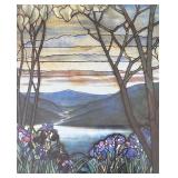 LR - Set of 2 Framed Landscape Art Prints with Gold Frames