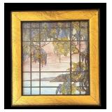 LR - Set of 2 Framed Landscape Art Prints with Gold Frames