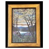LR - Set of 2 Framed Landscape Art Prints with Gold Frames