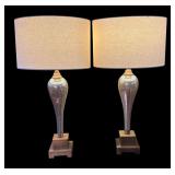 LR - Pair of Possini Euro Design Gigi Modern Table Lamps