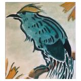 LR - Framed Original Bird Motif Painting by Tessie