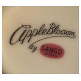 LR - Sango Apple Blossom China Dinnerware Set 76 Pieces