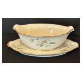 LR - Apple Blossom by Sango Serving Set with Platters, Bowls, Gravy Boat and More