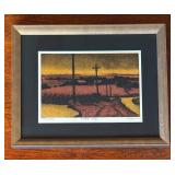 LR - "Fertile Ridge" Trial Proof Etching by Larry Welo