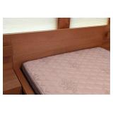 UL - Modern Wood Queen Bed Frame with Headboard