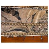 ML - Set of 6 Vintage Upholstered Armchairs with Carved Wood Frames