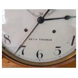 UL - Seth Thomas Thirty Day Wall Clock with Wood Case and Key