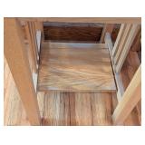 UL - Pair of Oak Side Tables with Shelf