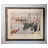 UL - 1944 Framed Print Gloucester Reflections by Joseph Margulies