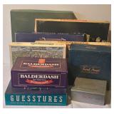 LL - Collection of Vintage Board Games Including Trivial Pursuit, Monopoly, Scrabble, and More