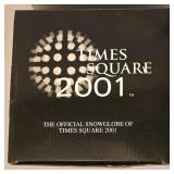 LL - Holiday Decor Collection with Broadway Cares 2001 Snow Globe, Ceramic Tree, and Snowman