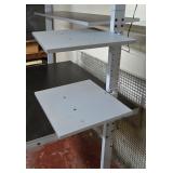 LL - Office Desk with Adjustable Shelves and Overhead Lamp