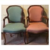 LL - Pair of Vintage French Provincial Armchairs for Reupholstery