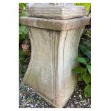 Cement Garden Cherub Statue on Pedestal