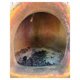 Large Terracotta Outdoor Chiminea Wood-Burning Fireplace