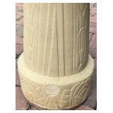 Outdoor Concrete Bird Bath with Decorative Pedestal