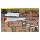 Set of 5 Assorted Hand Saws and Hacksaws