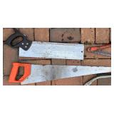 Set of 5 Assorted Hand Saws and Hacksaws