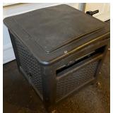 Suncast Outdoor Garden Hose Reel Box with Hose