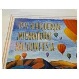 ML - Framed 1997 Albuquerque International Balloon Fiesta Poster by Lynne Windsor