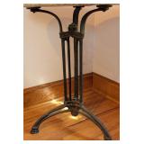 UL - Antique French Stone Top Cast Iron Bistro Table