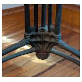 UL - Antique French Stone Top Cast Iron Bistro Table