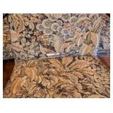 ML - Set of 6 Vintage Upholstered Armchairs with Carved Wood Frames