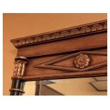 ML - Vintage Regency Style Wall Mirror with Ornate Wood Frame